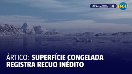 Superfície congelada do Ártico registra recuo inédito este ano