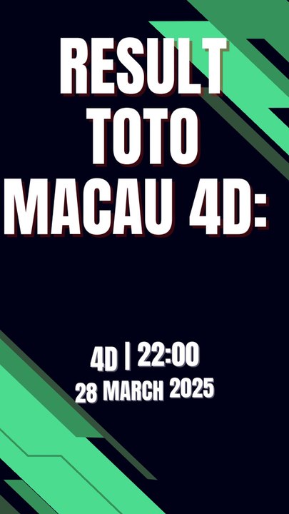 LIVE DRAW TOTO MACAU 4D JAM 19.00 HARI INI 28 MARET 2025 | RESULT TOTO MACAU | LIVE TOTO MACAU | LIVE DRAW MACAU | LIVE MACAU