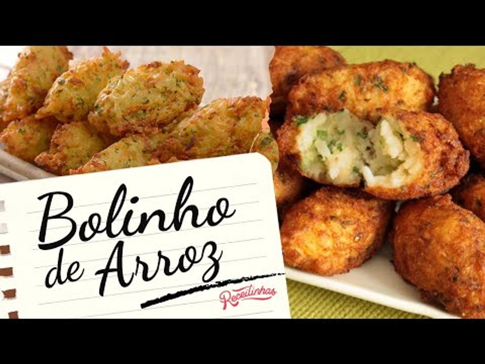 RECEITA FÁCIL DE BOLINHO DE ARROZ CASEIRO (INGREDIENTES E COMO FAZER) | RECEITINHAS