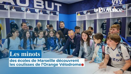 Les minots des écoles de Marseille découvrent les coulisses de l'Orange Vélodrome