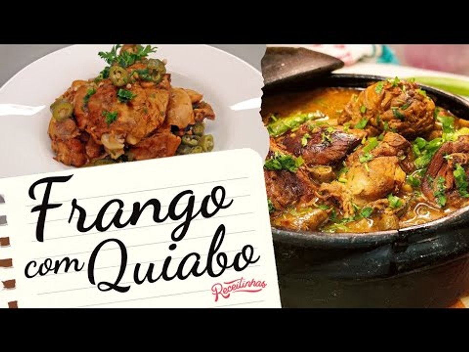 RECEITA DE FRANGO COM QUIABO FÁCIL E RÁPIDA DE FAZER (POUCOS INGREDIENTES) | RECEITINHAS