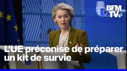 Guerre, catastrophe naturelle… Qu'est-ce que le "sac de résilience" préconisé par l'Union européenne ?