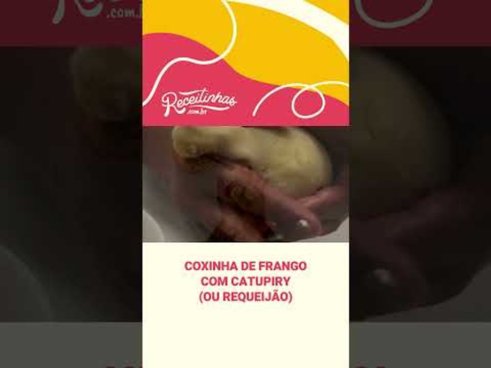 COMO FAZER COXINHA DE FRANGO COM CATUPIRY (PARA INICIANTES) | RECEITINHAS