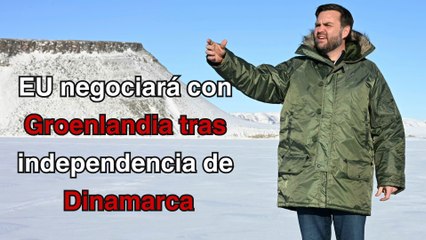 EU negociará con Groenlandia tras independencia de Dinamarca: Vance