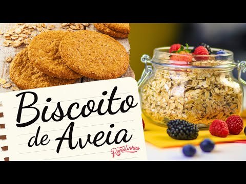 RECEITA CASEIRA SAUDÁVEL DE BISCOITO DE AVEIA (RICO EM FIBRAS) | RECEITINHAS
