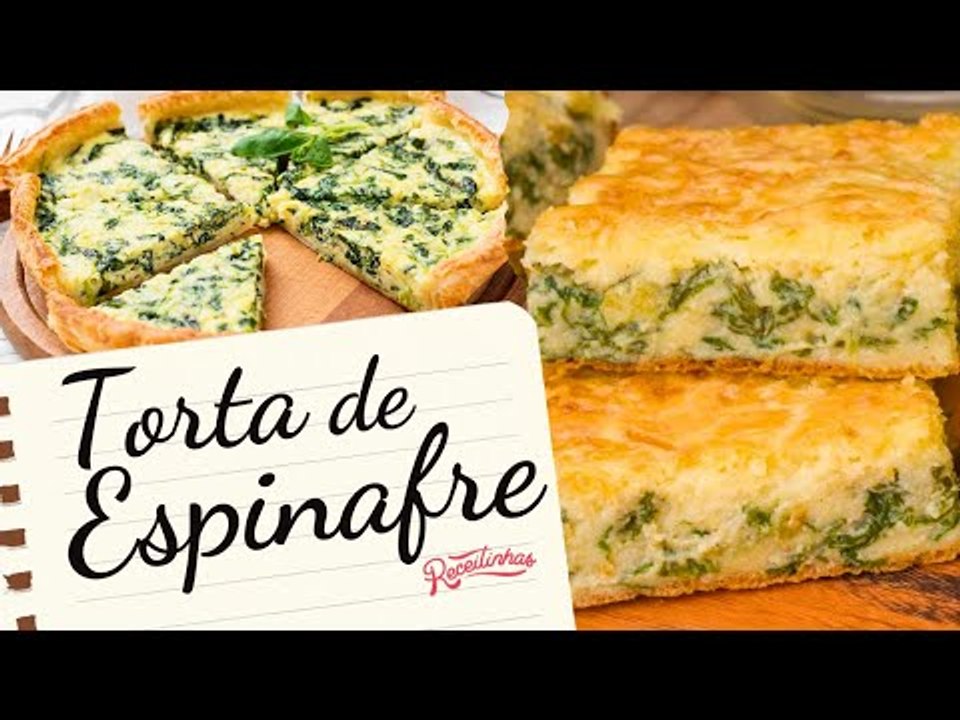 TORTA MUITO FÁCIL DE ESPINAFRE COM QUEIJO E BATATA | RECEITINHAS