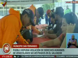 Apureños se unieron en una manifestación en repudio a la violación de los DD. HH. de los migrantes