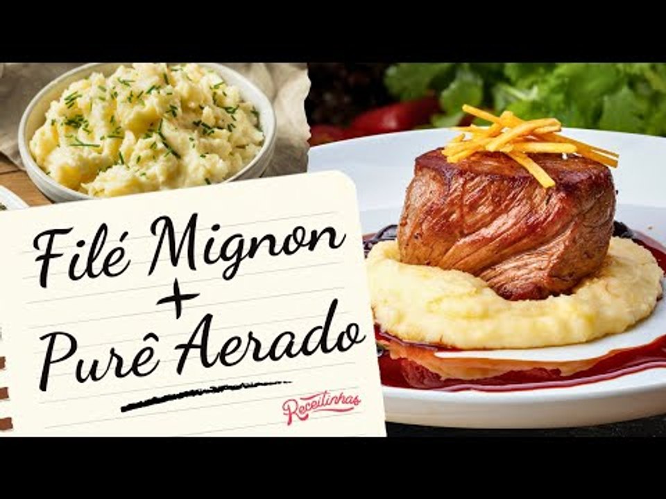 FILÉ MIGNON SUÍNO À MILANESA COM PURÊ DE BATATA AERADO (RECEITA FÁCIL) | RECEITINHAS