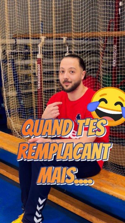 Quand t’es remplaçant mais.. 👀😂 #Hand #Handball #Humour #Drole