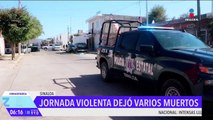 Jornada violenta deja 9 muertos en Sinaloa