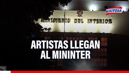 Marcha por la paz: Artistas llegan al Mininter para mantener reunión con ministro Julio Díaz