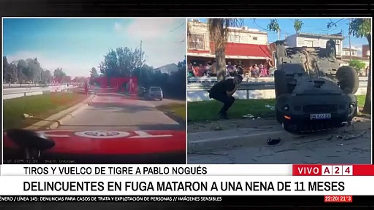 🔴 DELINCUENTES EN FUGA MATARON A UNA NENA DE 11 MESES