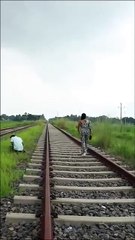 Fake Train Horn VS Cute Girl Prank Part