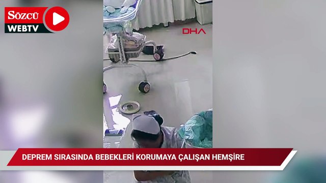 Çin’de deprem sırasında bebekleri korumaya çalışan hemşireler kameralara yansıdı