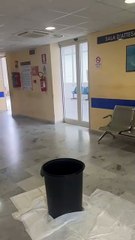 Il video delle infiltrazioni d'acqua al pronto soccorso di Lipari