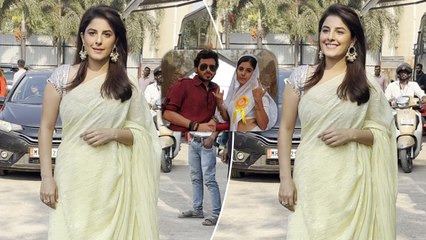 Madhuri Yadav From Mirzapur Aka Isha Talwar Spotted In Her Sweet N Simple Saree Look!