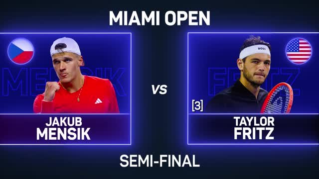 Mensik stuns Fritz to set up Djokovic final in Miami