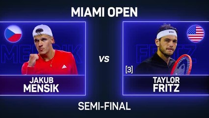 Mensik stuns Fritz to set up Djokovic final in Miami