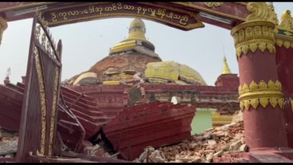 Myanmar, templi e pagode devastati dal terremoto vicino Mandalay
