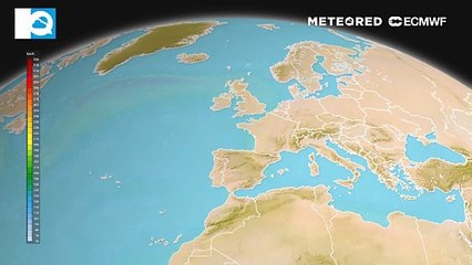 Circulación zonal interrumpida. Fuerte meandrización del chorro polar