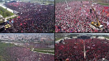 İmamoğlu mitingi için eşi benzeri görülmemiş kalabalık! Vagonlar doldu taştı