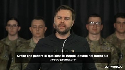 Vance: "In Groenlandia l'uso della forza non sarà necessario"