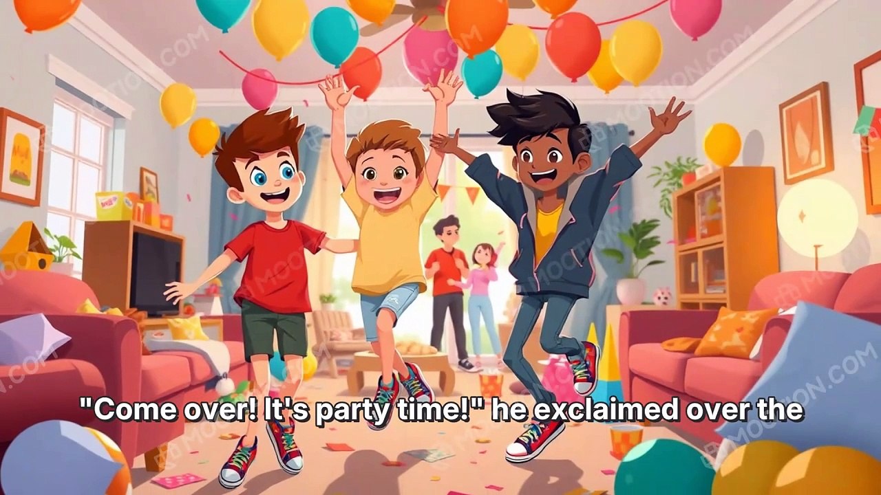 Home Alone | Timmy's Wild Night #adventure #responsibility #childhood #mischief #party #kids #fyp