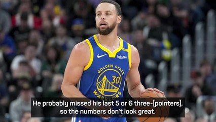 Curry was excellent after injury lay-off - Kerr