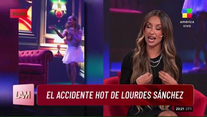 El accidente hot de Lourdes Sánchez