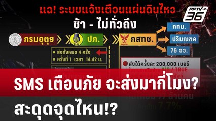 SMS เตือนภัย จะส่งมากี่โมง? สะดุดจุดไหน!? | เข้มข่าวค่ำ | 29 มี.ค. 68