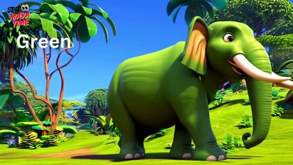 Color and Animal Name | Colors Name and Animals Name for kids | Only on The Maya Time