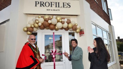 The opening of Profiles Skin & Beauty in Bexhill on March 29 2025