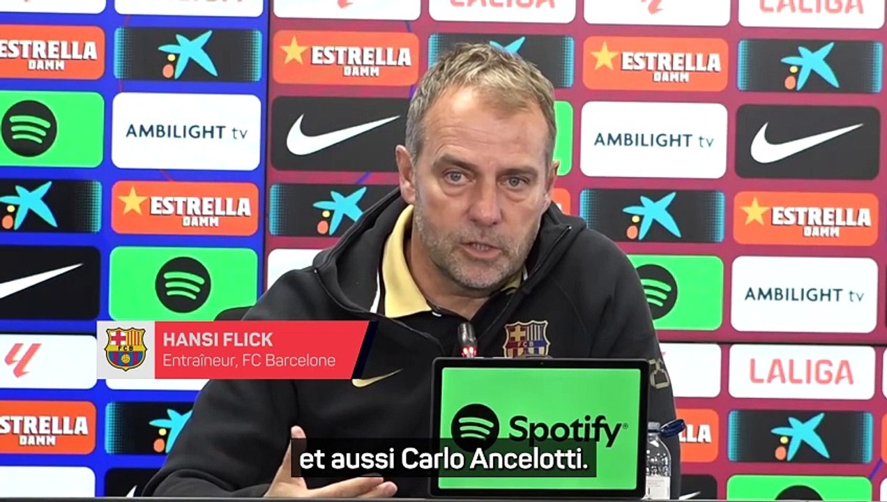 Flick : "J'ai le plus grand respect pour Ancelotti et le Real"