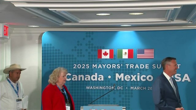 'End this trade war' - Mayors from Mexico, Canada, and US rally against tariffs