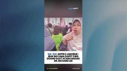 Dr. Richard Lee Gelar Masak Besar di Palembang, Warga Keluhkan Pembagian Makanan