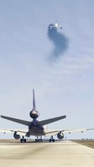 Emergency landing failed because of another plane takeoff