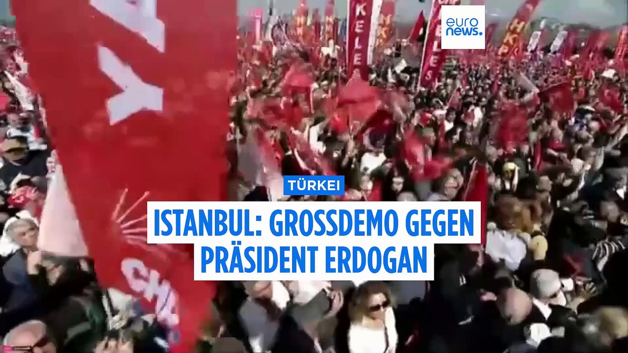 Istanbul: Großdemo gegen Präsident Erdogan