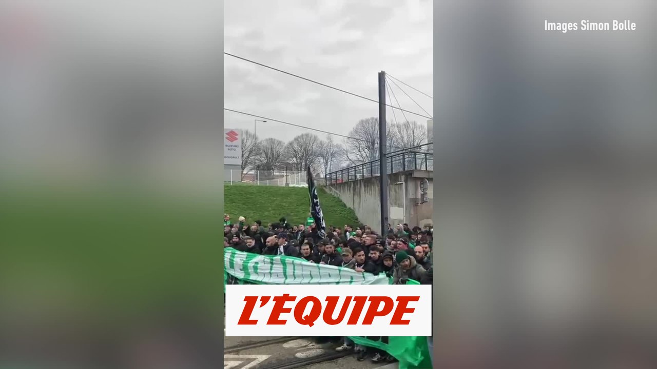 Au cœur du cortège des supporters - Foot - L1 - Saint-Etienne