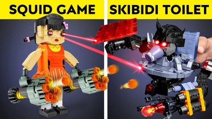 Skibidi Toilet 🚽 vs. Squid Game 🦑: Epic LEGO Battle Challenge! 🔥🤖
