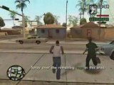 GTA: San Andreas CUTSCENE [004] Tagging Up Turf