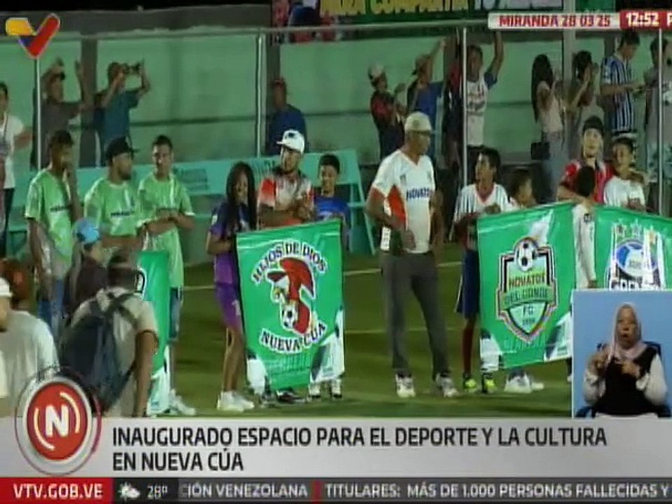 Inauguración del Polideportivo Padre Pancho en Nueva Cúa beneficia a los jóvenes del mcpio. Urdaneta