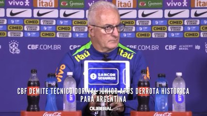 CBF demite técnico Dorival Júnior após derrota histórica para Argentina