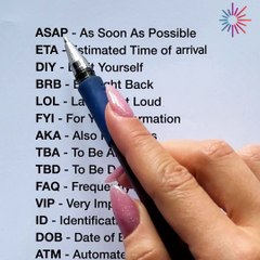 Acronyms you should know! 💯