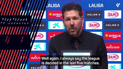 'We will fight' - Simeone refuses to give up on title hopes despite dropped points