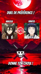 Tu préfère quel personnage d’animé !