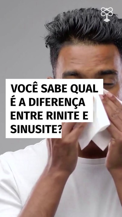 Você sabe qual é a diferença entre rinite e sinusite