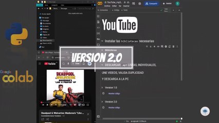 Version 2.0 | Descarga MP3 de YouTube con Google Colab