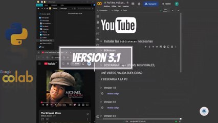 Version 3.1 | Descarga MP3 de YouTube con Google Colab