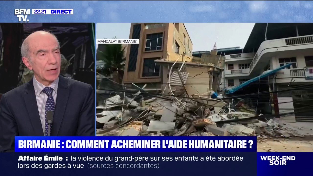 Séisme en Birmanie: "On peut avoir des répliques [...] pendant des semaines à venir", estime Badaoui Rouhban (ex-directeur de la prévention des catastrophes naturelles à l'Unesco)