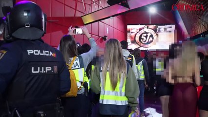 Inspección de la Policia Nacional en el mayor prostíbulo de Europa